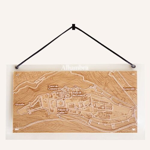 Plano de la ciudad de la Alhambra para colgar