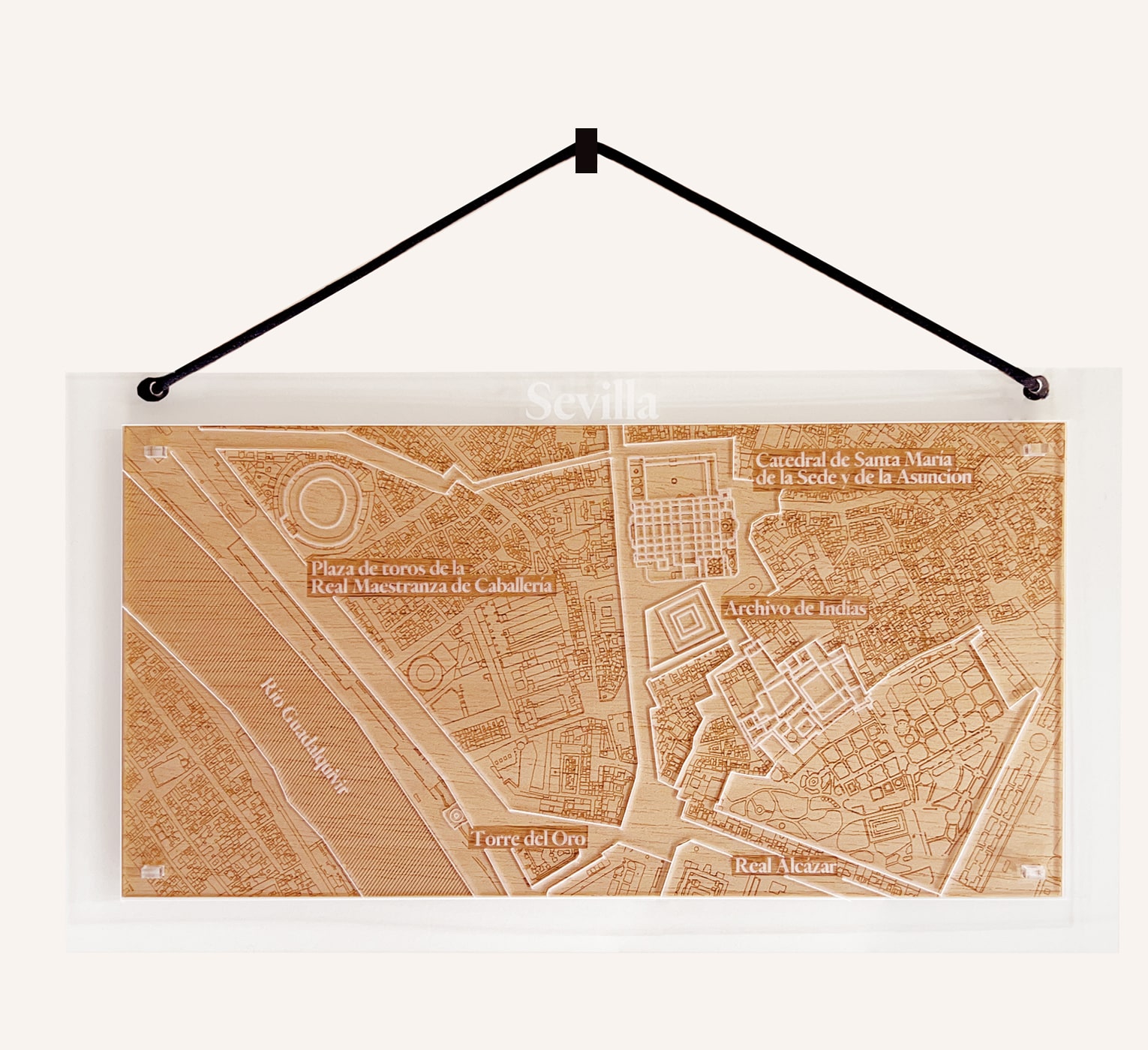 Plano de la ciudad de Sevilla para colgar