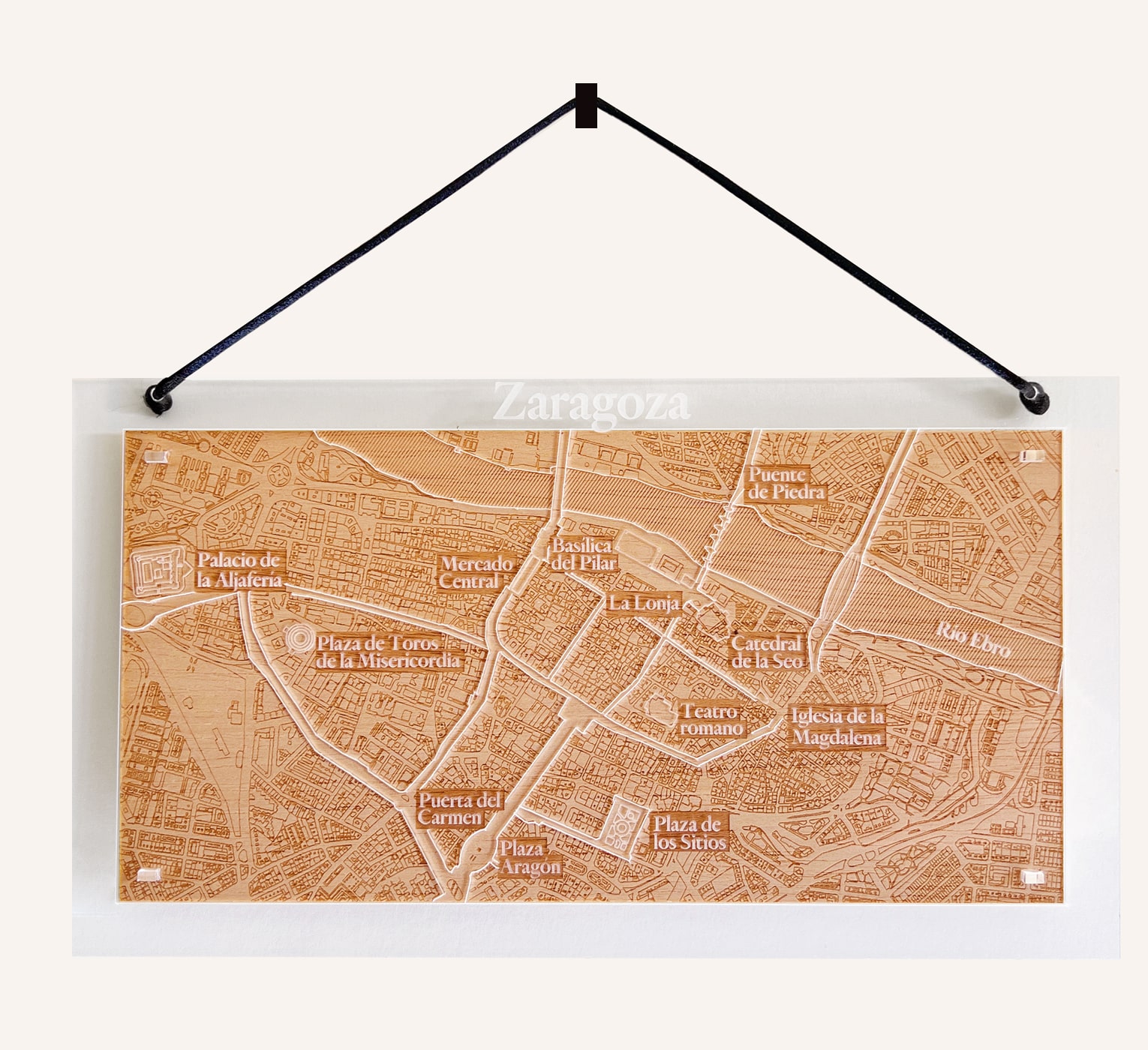 Plano de la ciudad de Zaragoza